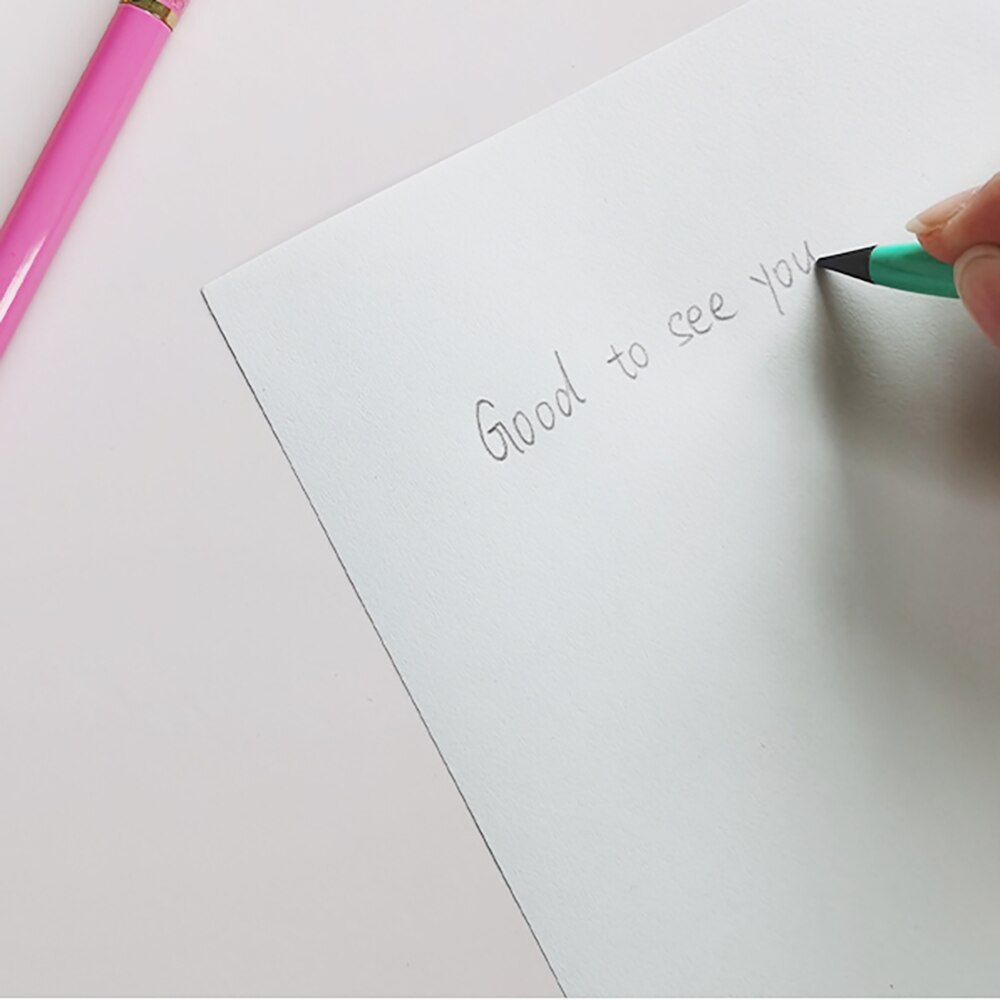 Pióro bez atramentu, wieczny ołówek, nieskończone pisanie metalowe kulkowe długopisy, kolor zbliżony robić ołówek HB