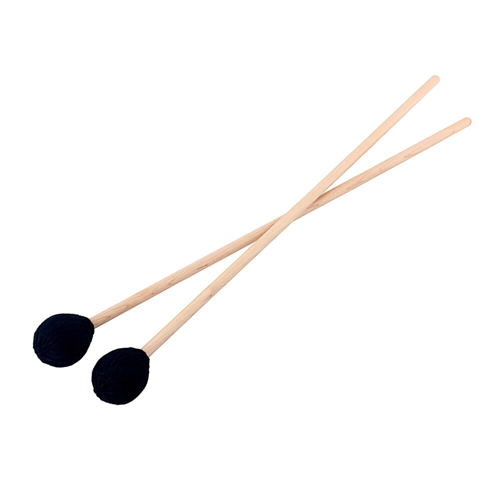 Varillas de tambor de madera de cabeza suave, accesorios de instrumentos de percusión, accesorio de equipo de música, 1 par