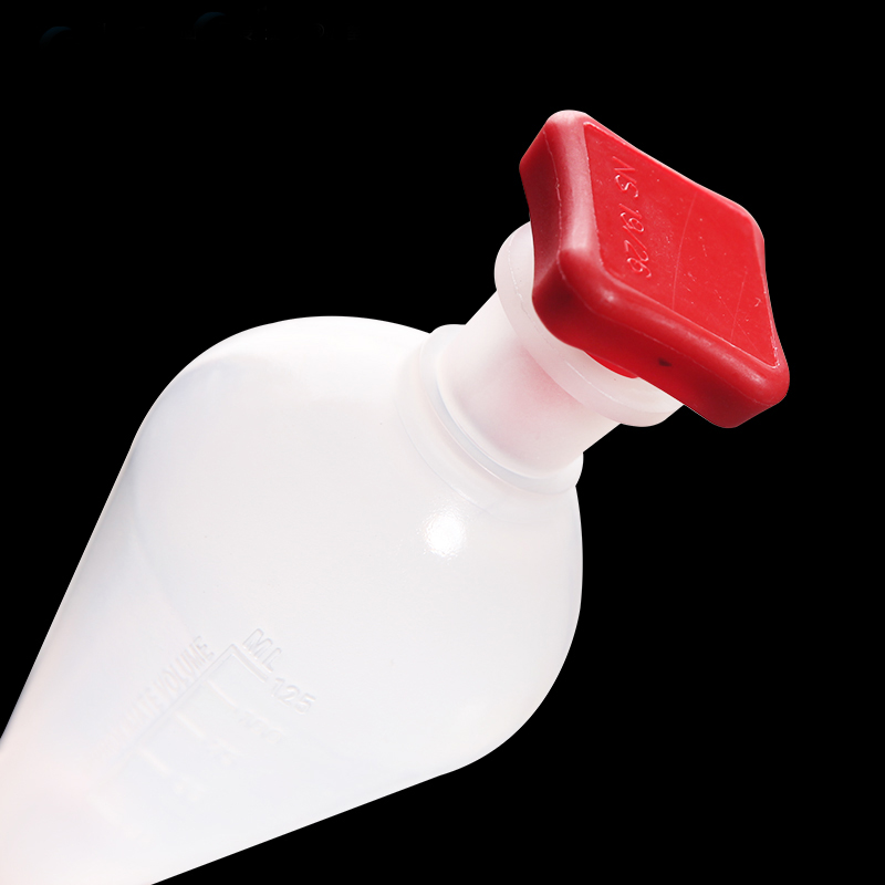 1000mL Pear-shaped Plastic Separatory funnel with PTFE Stopper PP Separating Funnel Laboratory Supplies