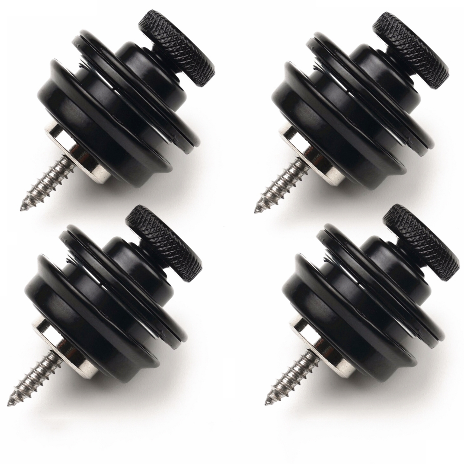 Miwayer Blocco tracolla per chitarra 1 pezzo Straplock di sicurezza con pulsante in metallo resistente per chitarra acustica elettrica basso ukulele: Borgogna