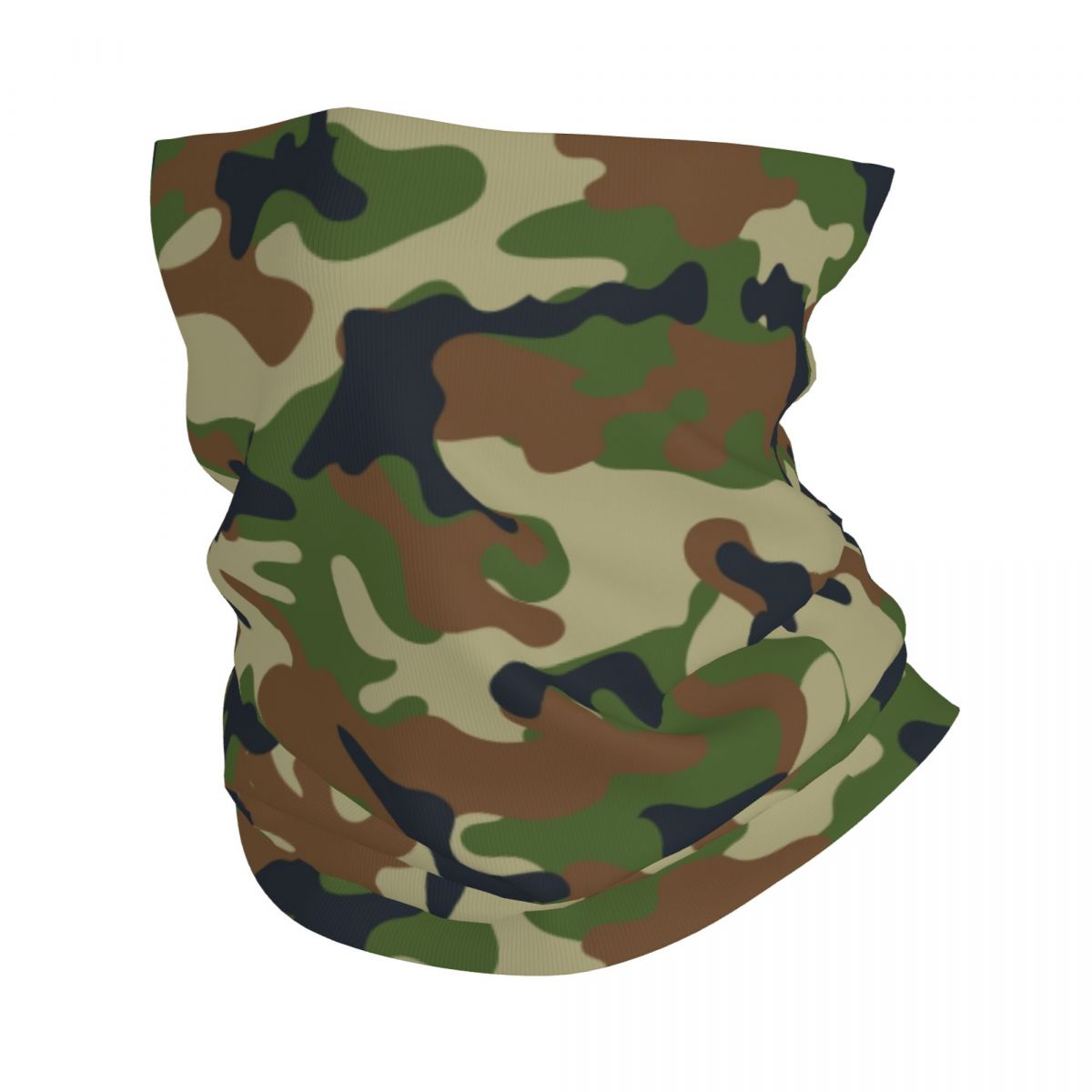 Custom Germany Splinter Camo Bandana Neck Gaiter UV Protection Face Scarf Cover Splittertarn Camouflage Headwear Tube Balaclava: Dark Grey