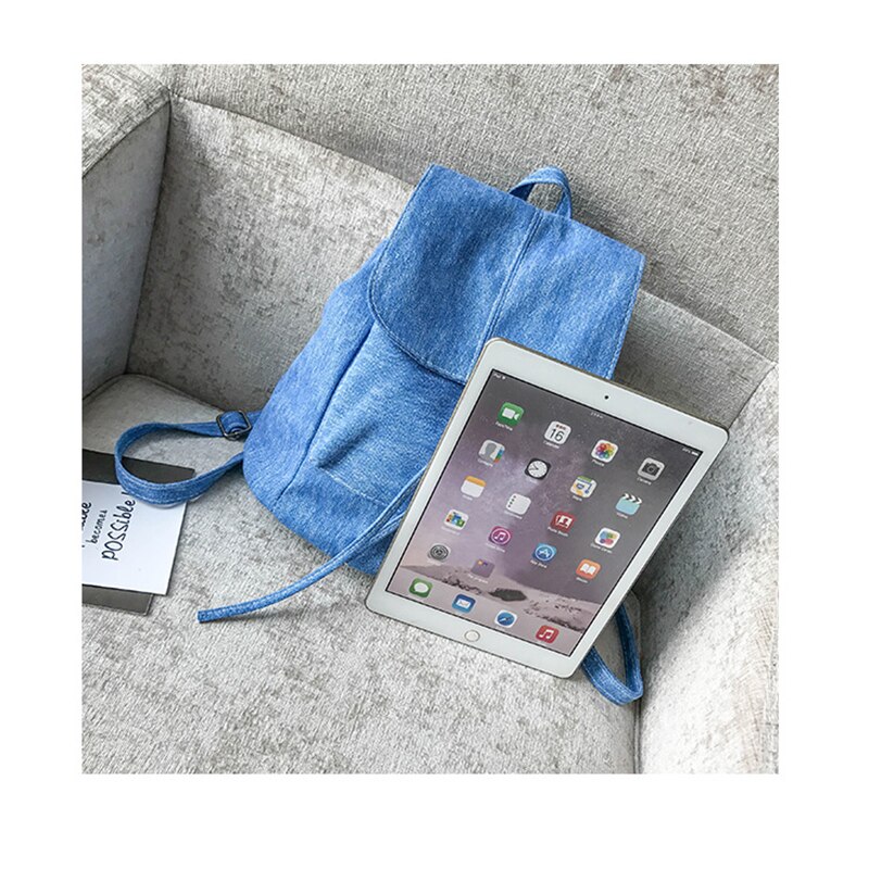 Denim toile femmes sac à dos cordon sacs d'école pour adolescents filles petit sac à dos femme sac à dos ZF9936