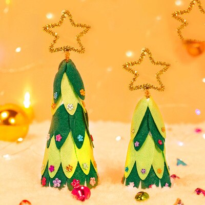 Christmas Tree Children Art&amp;Craft Handcraft Activity Decor DIY Christmas Tree Material Package Handmade Christmas Tree: 7