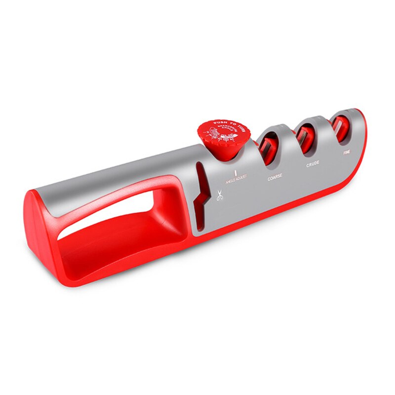 Affûteur de couteaux en pierre à aiguiser réglable, affûteur de couteaux, broyeur de ciseaux, accessoires d'outils, pierre à aiguiser de: Rouge