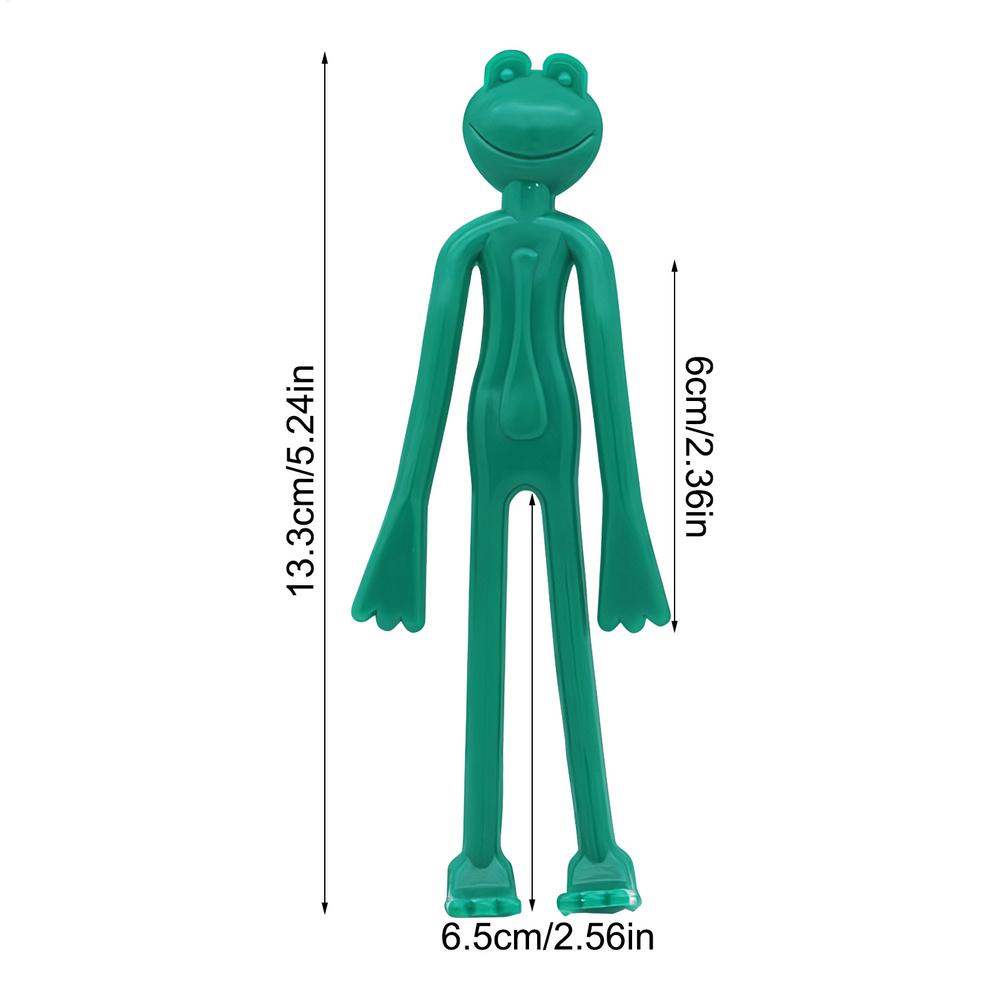 1PC Frog Shaped Plant Tie Reusable Cable Wire Garden Plant Vine Flower Vegetable Flexible Clip Garden Plant Support: green