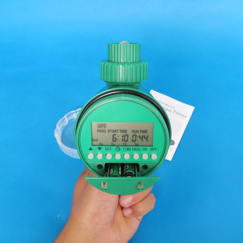 Minuterie d'arrosage étanche analogique LCD de