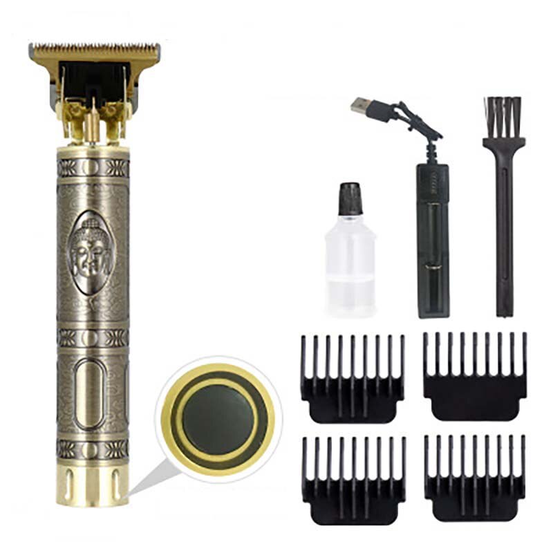 Usb aparador de cabelo barbeiro corte de cabelo recarregável máquina de cortar cabelo sem fio homens máquina de corte de cabelo aparador de barba 1.5-4mm navalha barbeador: 01