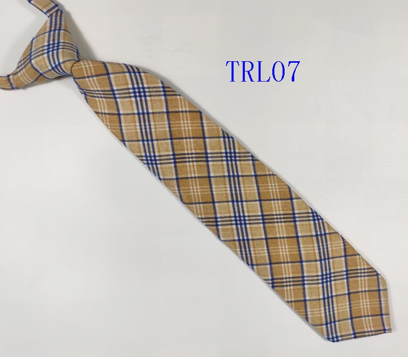 Dreng plaid elastik justerbare slips skole bryllup slips børn studerende gravatas 33cm længde 7cm bredde: Trl 07