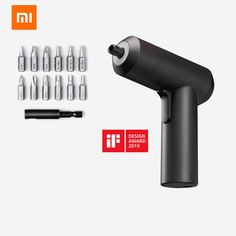 Xiaomi Mijia-destornillador eléctrico de charol inalámbrico, batería recargable de 2000mAh, par de 5N.M, 12 brocas S2, PH H SL, Smart Home