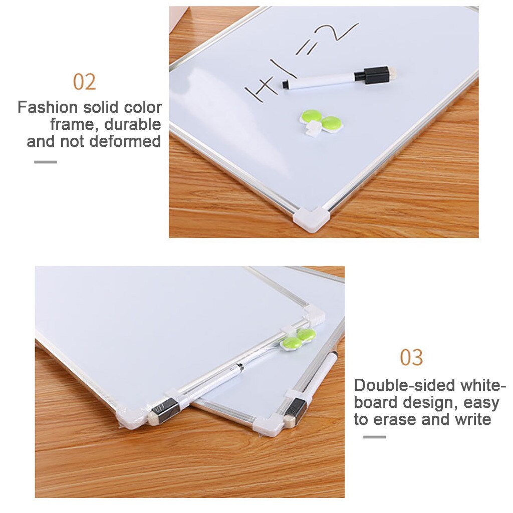 Magnetic Whiteboard Dry Erase Board Mini Drawing Whiteboard For Childern Study Drawing Magnetic Markers Bulletin Door Board C03
