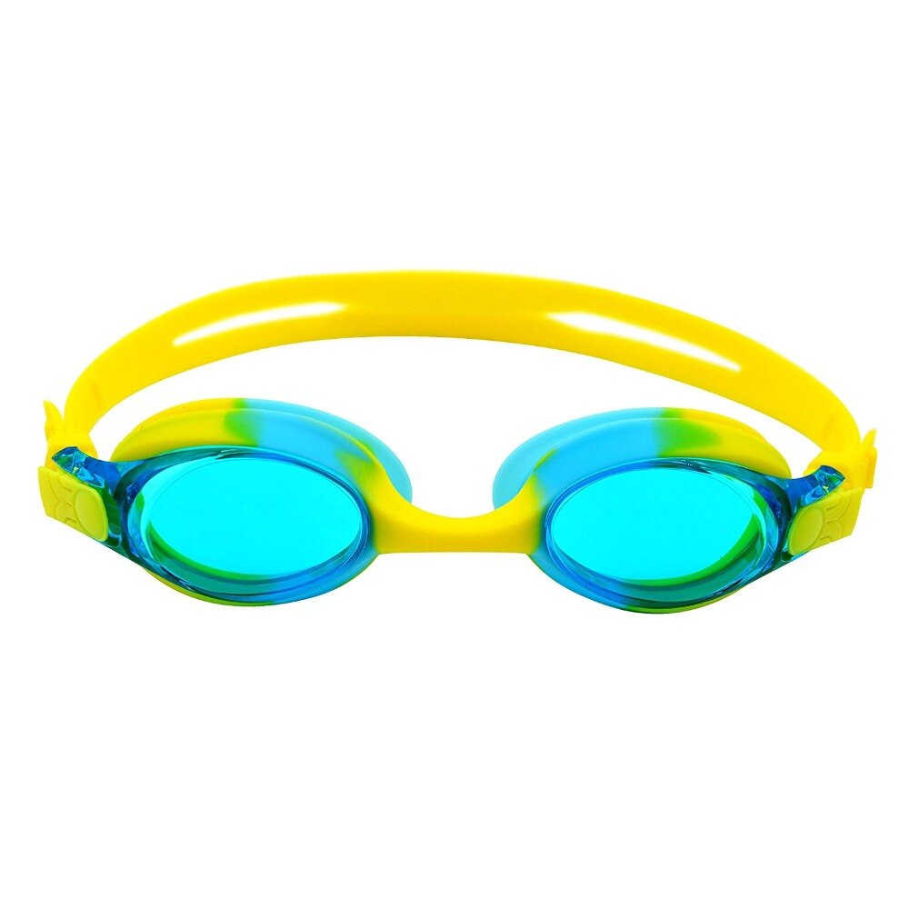Gafas de natación para niños, gafas para la piscina para niños, marco de silicona transparente, correa ajustable HD, resistente al agua, Anti-Niebla, 6 colores
