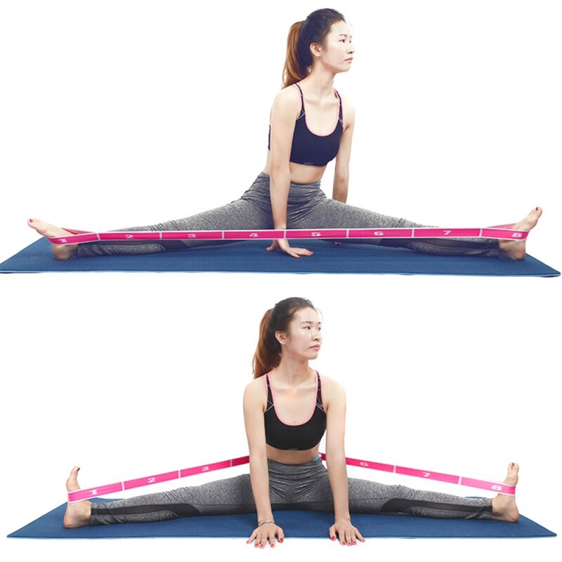 Bande de traction de yoga en nylon et latex, réglage de la force à plusieurs niveaux, yoga, pilates, gym, fitness, exercice, bande élastique multifonctionnelle