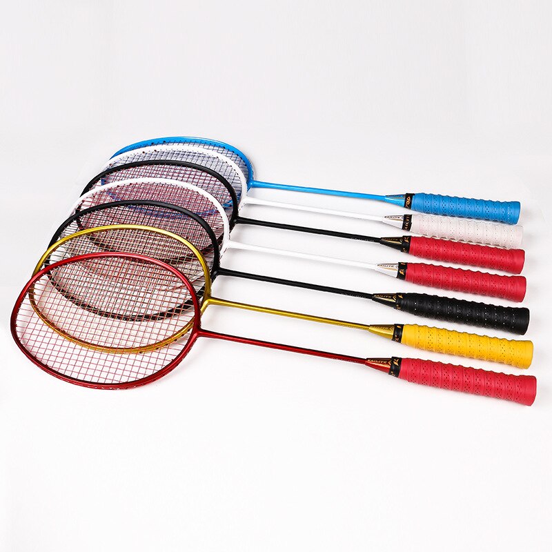 Ultralight 4U Carbon Strung Badminton Racket Badminton Racquet Fiber Grips and Wristband