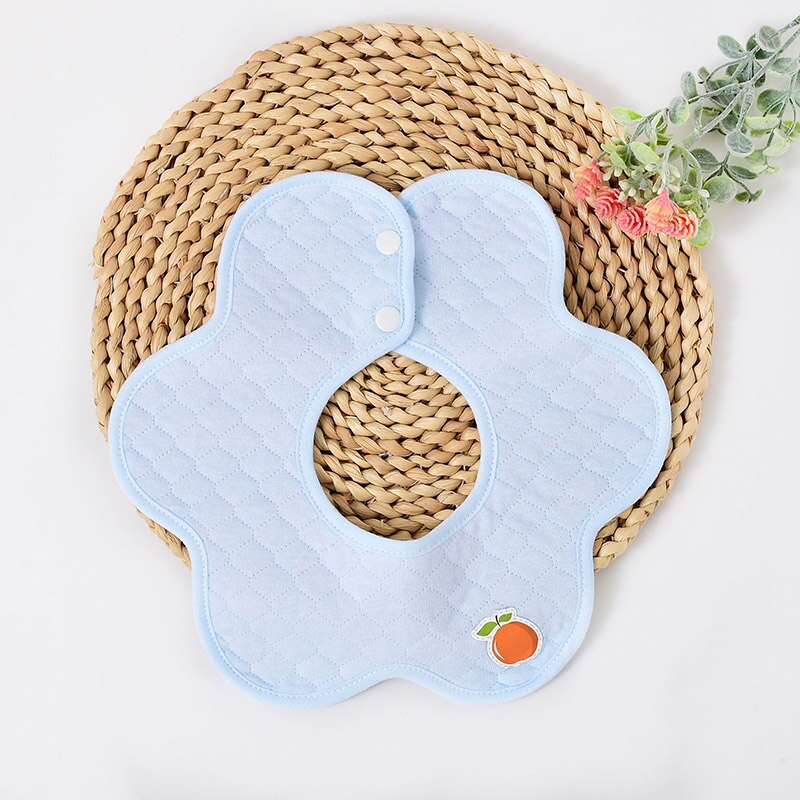 Del bambino Del cotone Bavaglini Girocollo infantile Impermeabile Babador Assorbire Acqua Tovagliolo della saliva Del bambino rutto Panno 360 Gradi di Rotazione WWD035