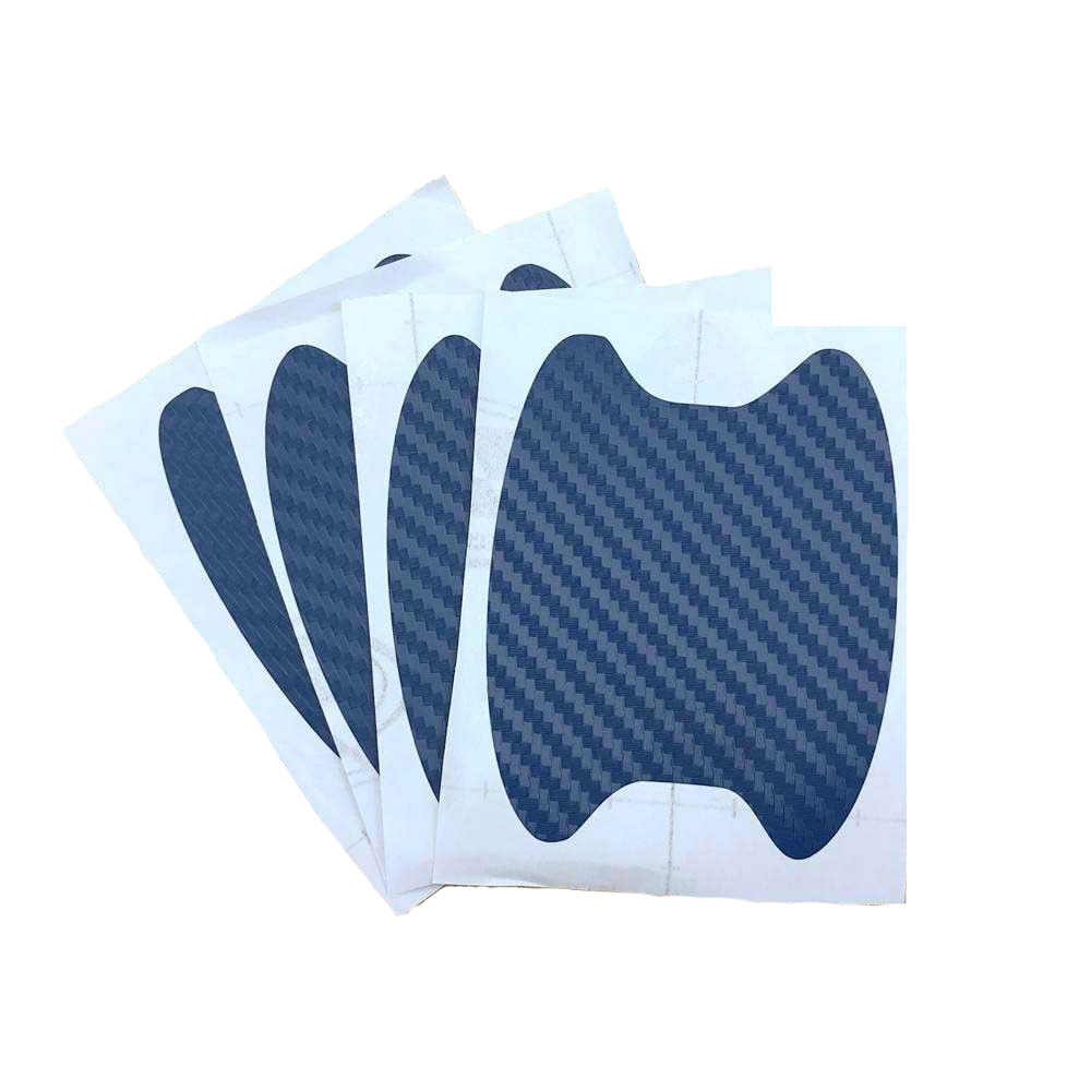 4 stk / parti universal bil dørhåndtag ridser bil ryster beskyttende vinyl protector film bilhåndtag beskyttende: Blå