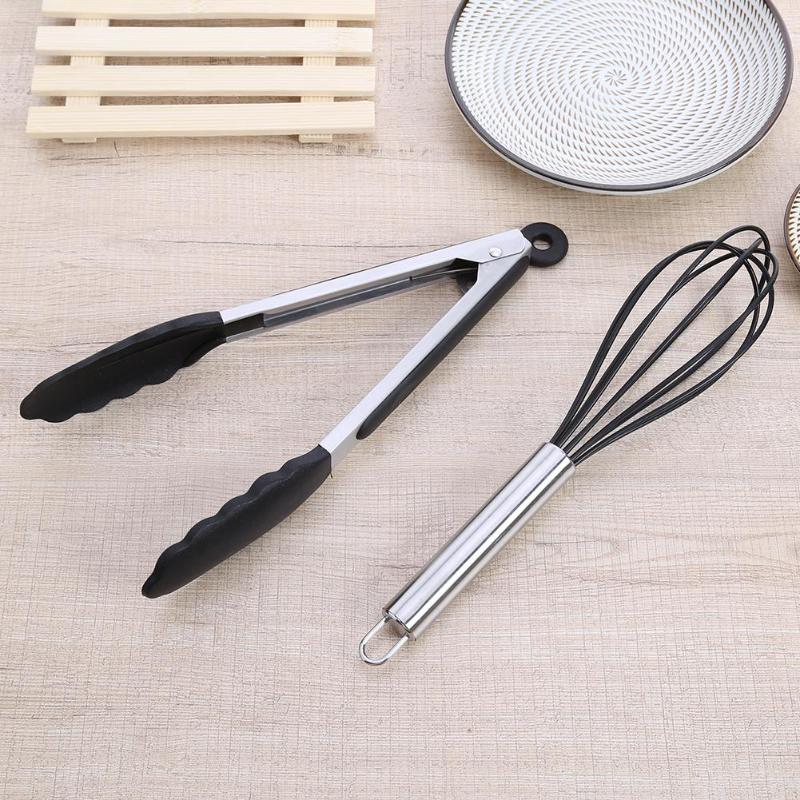 10 stks/set Koken Gereedschap Set Siliconen Anti-aanbak Bakken Kookgerei Set Huishoudelijke Keuken Kookgerei Sleuven Lepel Gadgets