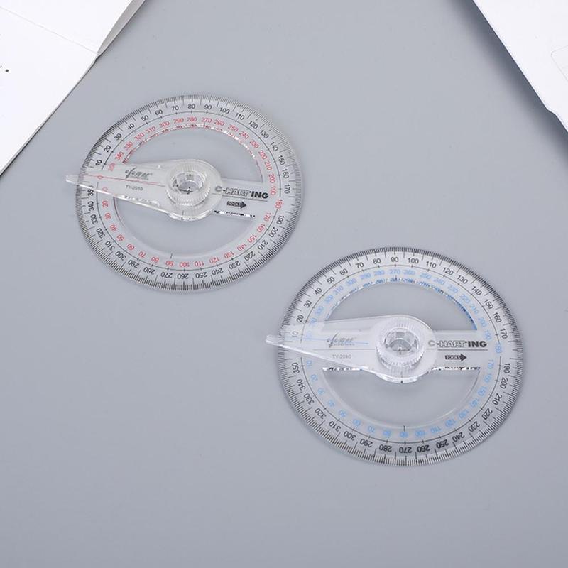 1Pc 360 Degree Measuring Tool Pointer Protractor Craftsman Tool Office Tool Supplies Tekentafel Stationery Painting L5V8