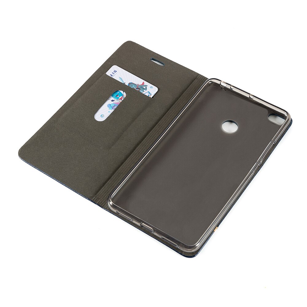 Forretning læder telefon taske taske til xiaomi mi max 2 flip tegnebog sag silikone bagcover til xiaomi mi max kortslot sag