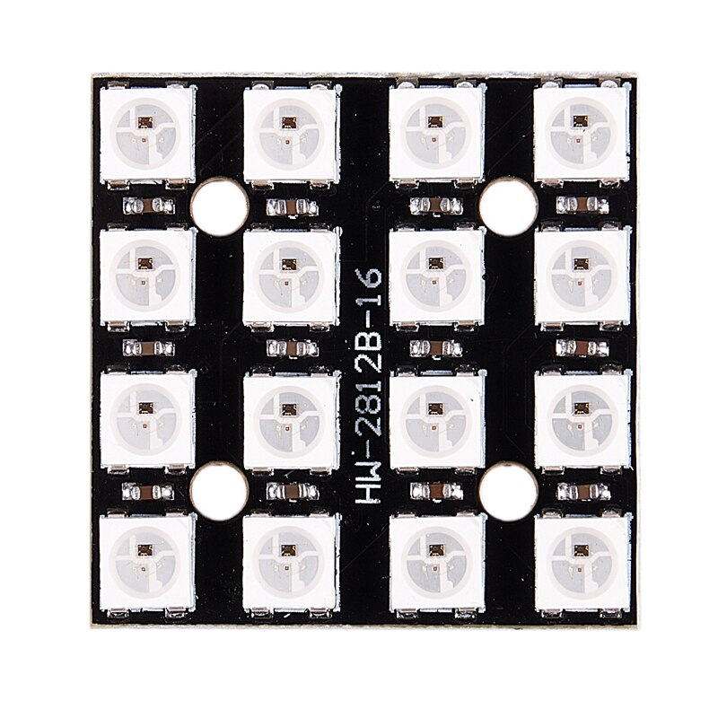 WS2812B 16-Bit 4*4 Full Color 5050 RGB LED Lamp Panel RGB light source module For Arduino: Default Title