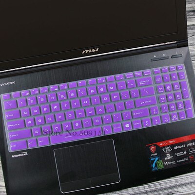 Voor Msi Alpha 15 15.6 ''/Msi Alpha 17 17.3 Inch Gaming Laptop Siliconen Toetsenbord Cover Skin Protector Film stofdicht