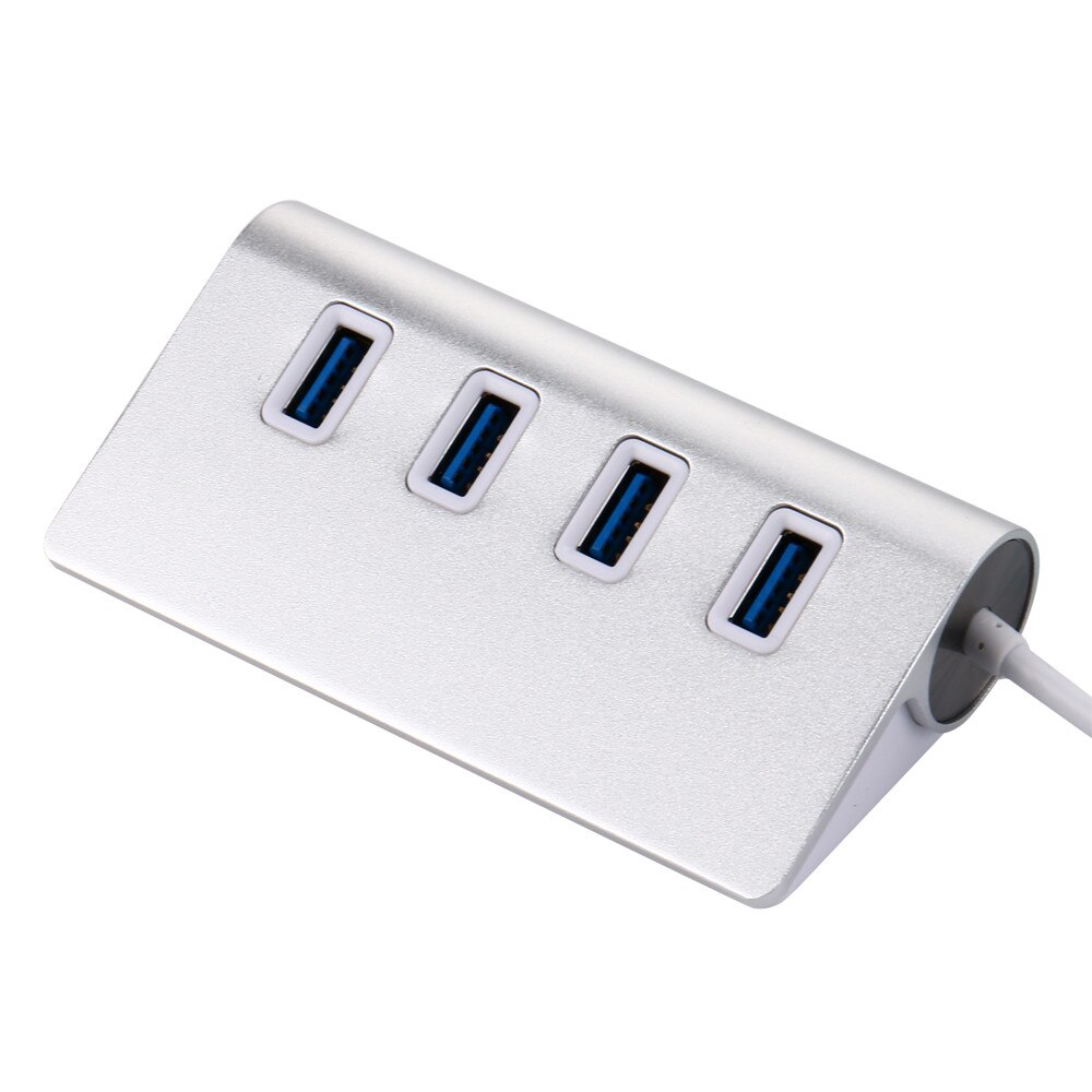 USB 3,0 4-Port Multi HUB Splitter Aluminium Adapter High Speed Für PC Laptop Mac # T2