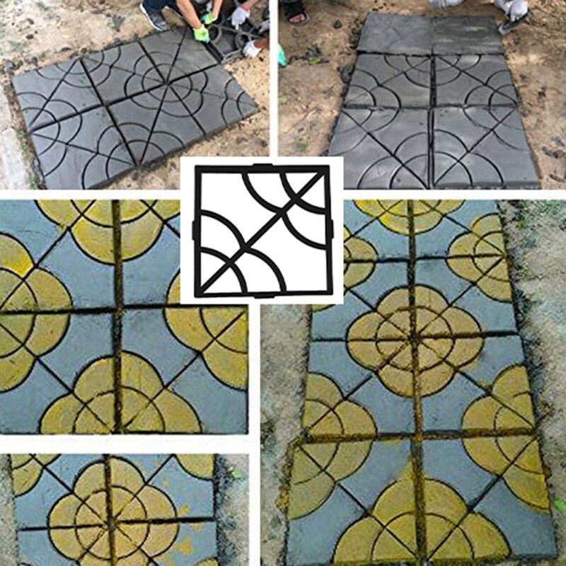 Paving Mould Reusable Concrete Sidewalk Paving Mould Paving Stone Machine for Garden Courtyard