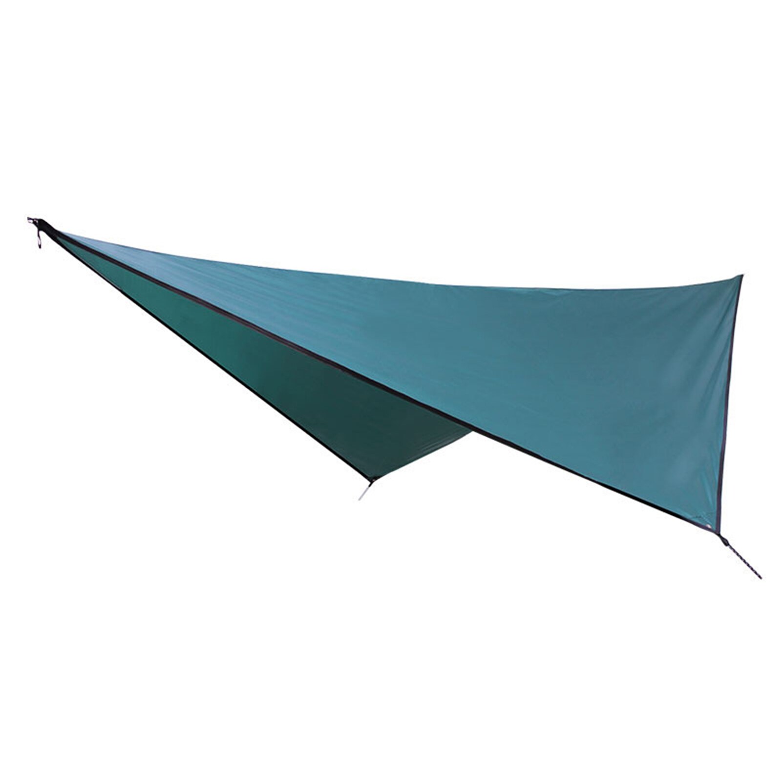 Outdoor camping waterdichte tarp lichtgewicht luifel zonnescherm parasol luifel: Zwartgroen