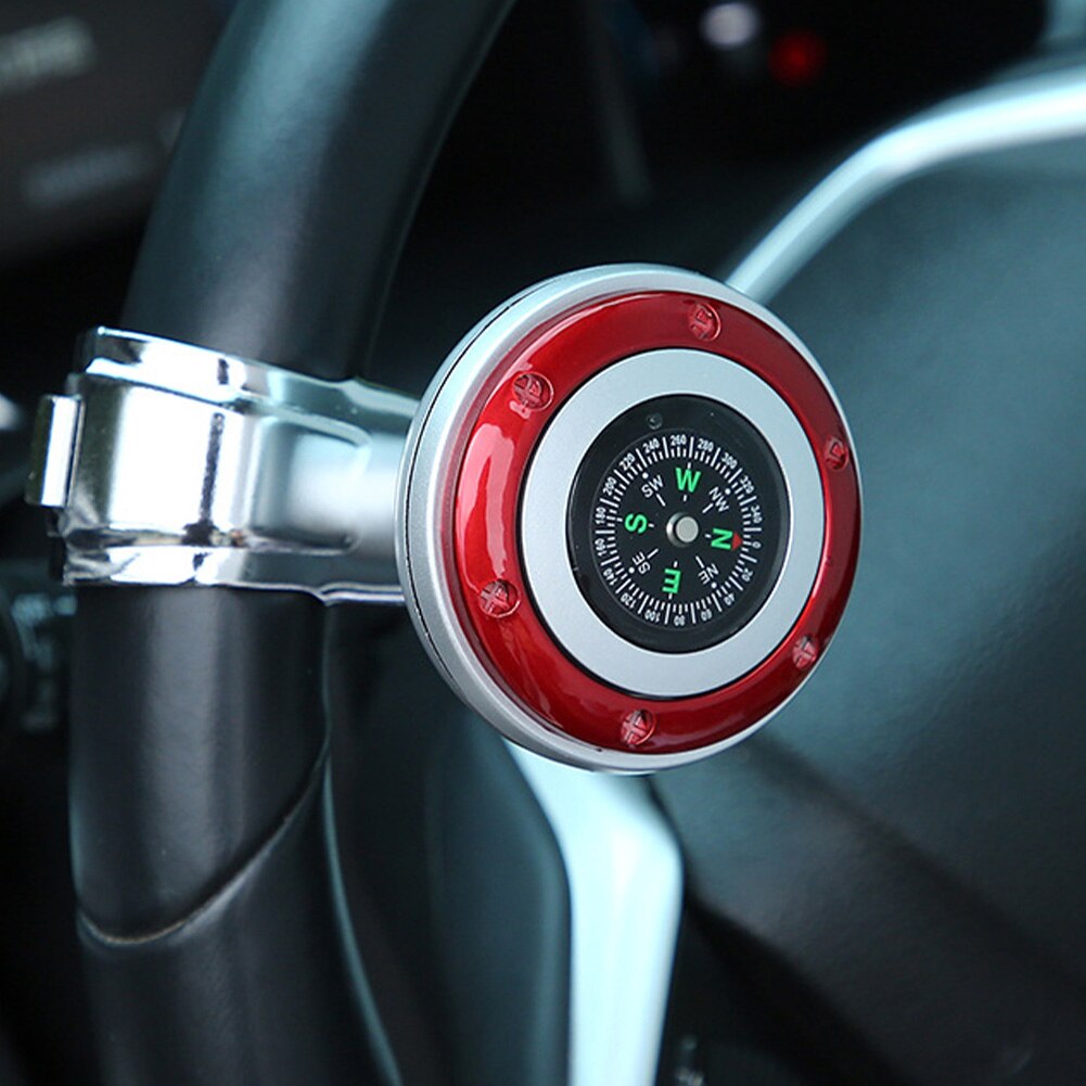 Auto Turning Helper Car Steering Wheel Spinner Knob Compass 360-degree Power Handle Ball Booster For Car Vehicle Steering Wheel