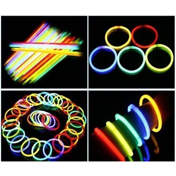 50 Stuks Glow Sticks Armbanden Kettingen Party Fluorescerende Neon Kleuren Xmas Party Wedding Decal Lbv