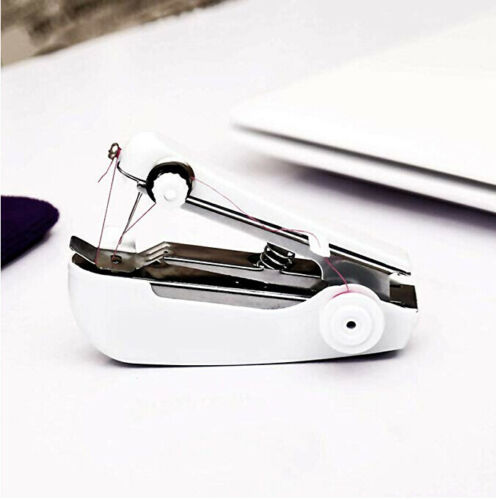 Mini Handheld Sewing Machine Portable Clothes Stitch Manual Sewing Machine Cordless Clothes Fabrics Stitch Set