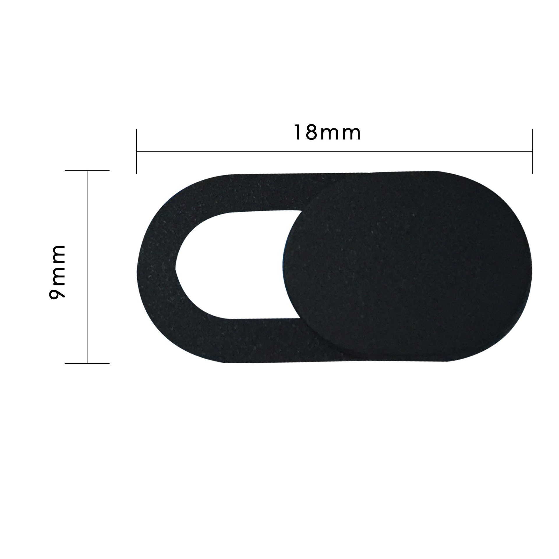 Olaf Webcam Cover Mobiele Telefoon Laptop Camera Metalen Anti-Gluren Cover Slider Telefoon Antispy Voor Ipad Tablet Lenzen Privacy sticke: 1Pcs-Black