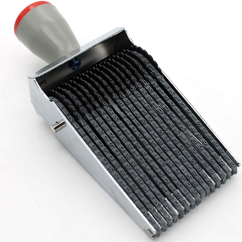 Multipurpose 15 Digit Alphabet Rolling Rubber Stamp English Letter Number Emboss DIY Scrapbooking Roller Stationery