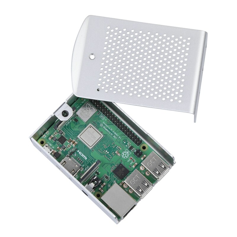 Latest Raspberry Pi 3 Model B Plus Aluminum Case Metal Enclosure Hanging Bracket VESA Mounted also for RPI 3B+/RPI 3