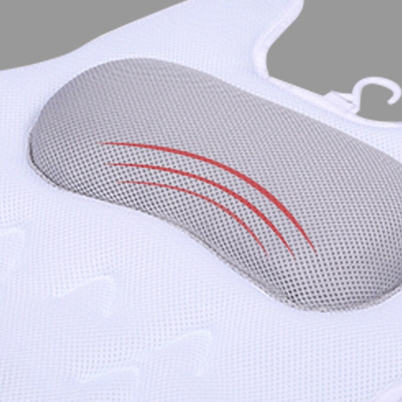 Comfortable Bath Pillow Soft SPA Headrest Bathtub Pillow with Backrest Suction Cup Neck Cushion Bathroom Accessories