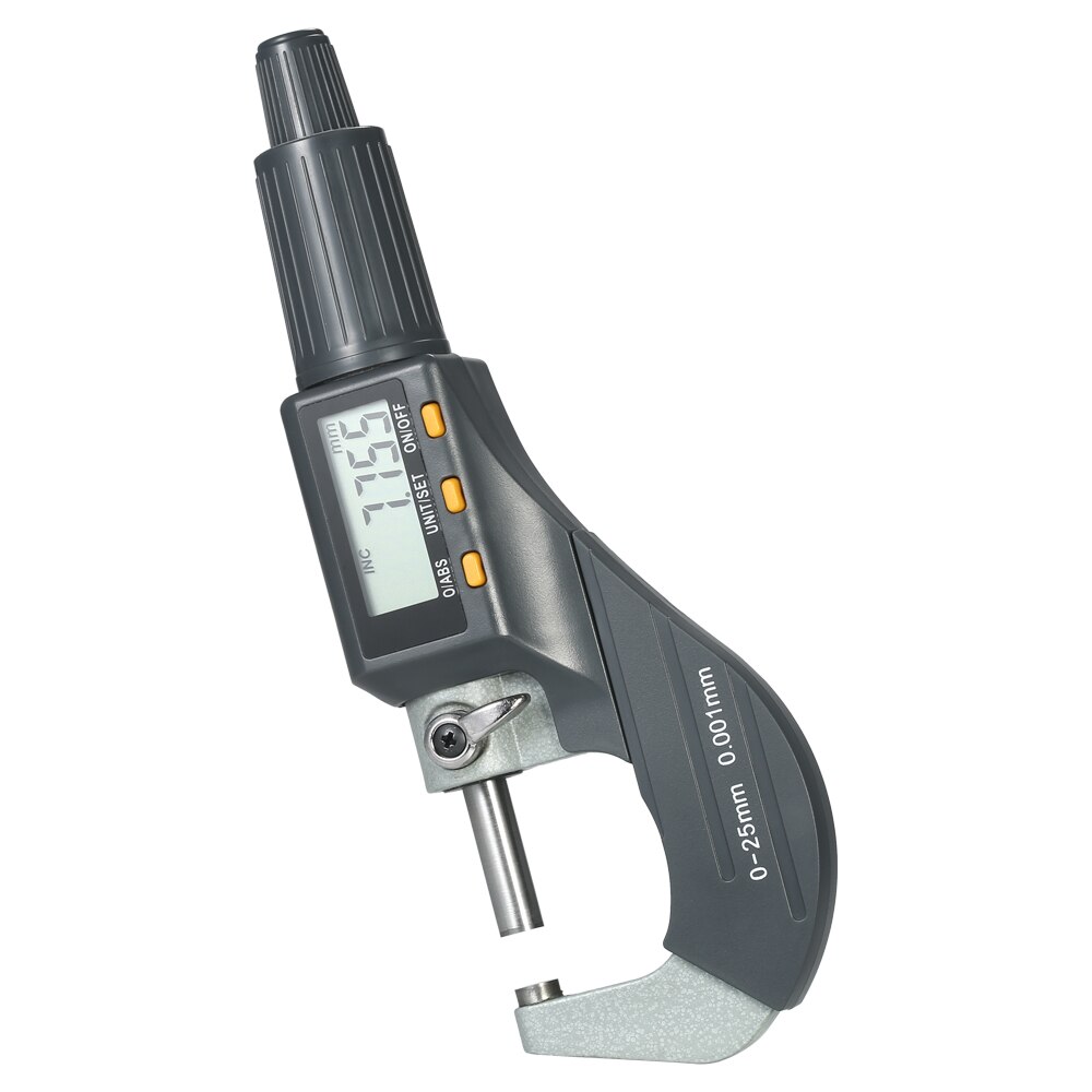 Digital Micrometer 0-25mm Electronic Digital Outside Micrometer 0.001mm High Precision Depth Micrometer Micro Caliper