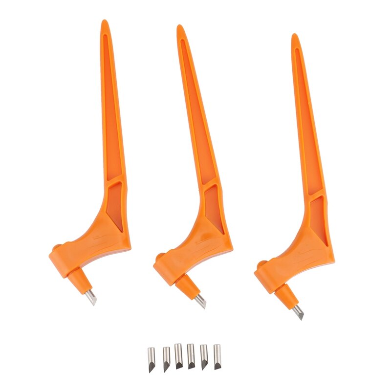 3 Craft Tools, Stainless Steel Craft Knife That Can Rotate 360 Degrees, Artistic Cutting Tools for Craft and Cardboard: Orange