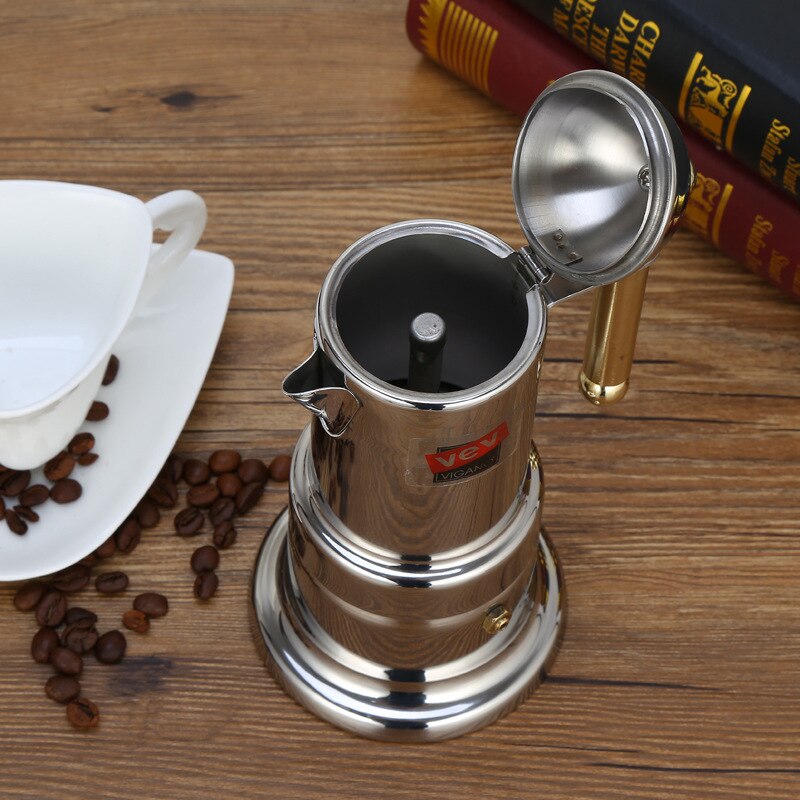 Z30 Stainless Steel Coffee/Mocha Pot Italian Mocha/Espresso/Latte Percolator Drink/Kitchen Tool Cafetiere Stovetop Coffee Maker