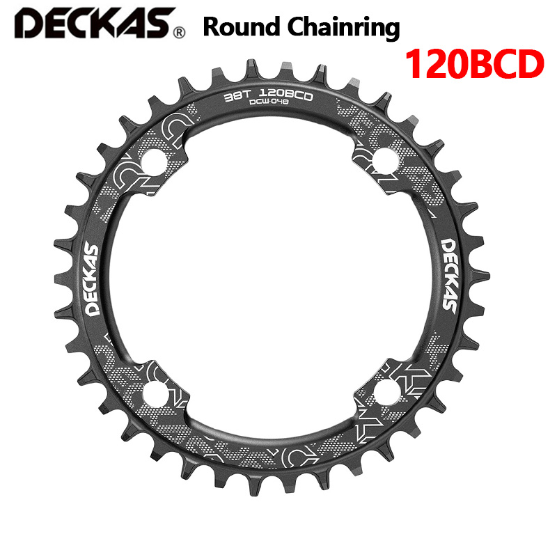 Fietskettingblad 120 bcd rond kettingblad diameter deckas 120mm 36t 38t 40t 42t 44t 1 stuk geschikt voor sram crankstel sram  x5/x7/x9
