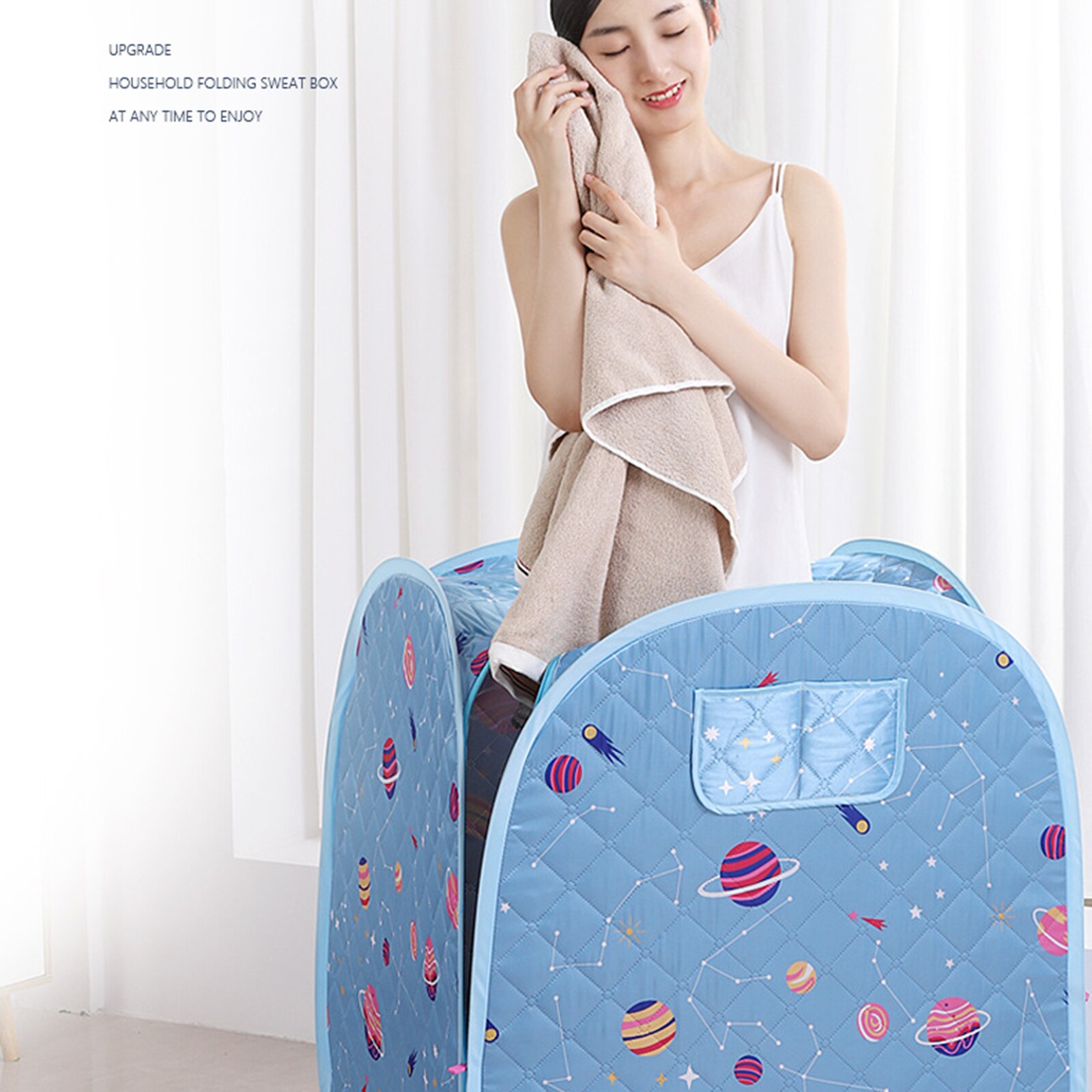 Portable Steam Sauna 2L Steamer With Steam Hose Herbs Kit Remote Control Steam Sauna Spa Sauna Tent For Weight Loss Personal The