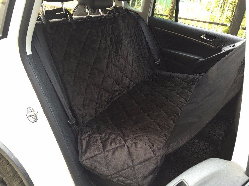 Car Boot Pet Seat Covers Waterproof Short Plush Quilted Fabric Car Interior Travel Accessories Car Seat Covers Mat for Pets Dogs