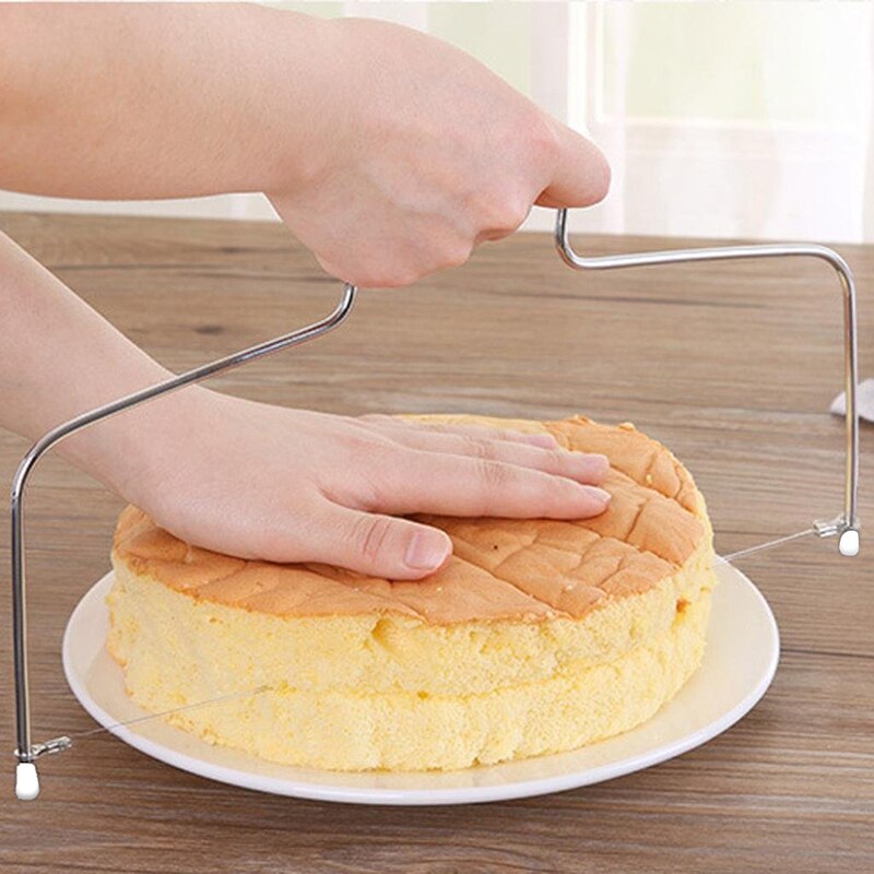 Pastry Slicer Tools Decorating Mold Bakeware Kitchen Baking Tool Double Line Adjustable Metal Cake Cutter Stainless Steel Cake