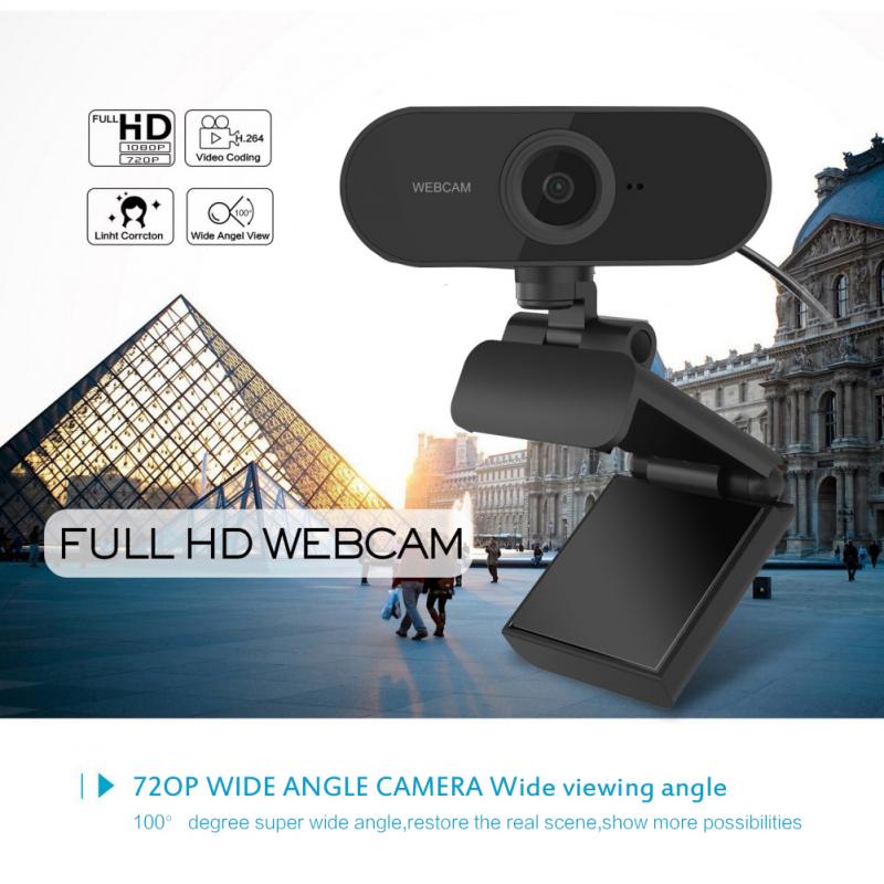 1080P HD Webcam Mikrocomputer PC Webcam Mit Mic Auto-Fokus USB Drehbare Mini Kamera Verwendet Für Live-Video anruf Konferenz Arbeit