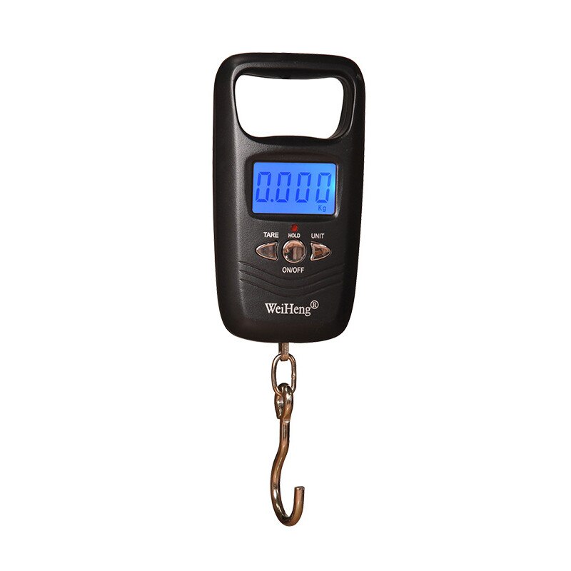 Báscula electrónica de 75Kg/10g, 50Kg/5g, LCD Digital, gancho para colgar pantalla, escala con cinta medidora para viajes de pesca: F 50kg
