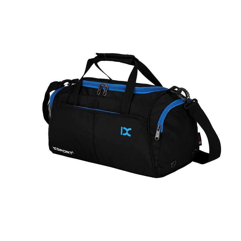 Multifunctionele Outdoor Sport Voetbal Tas Voetbal Tas Multi-layer Voetbal Tas Met Onafhankelijke Schoen Magazijn: Black and Blue