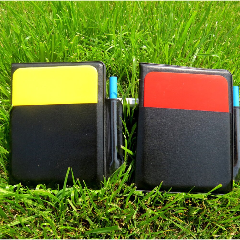 1PC Referee Card Set Easy to Use Red Card Yellow Card Red Yellow Cards for Football Match