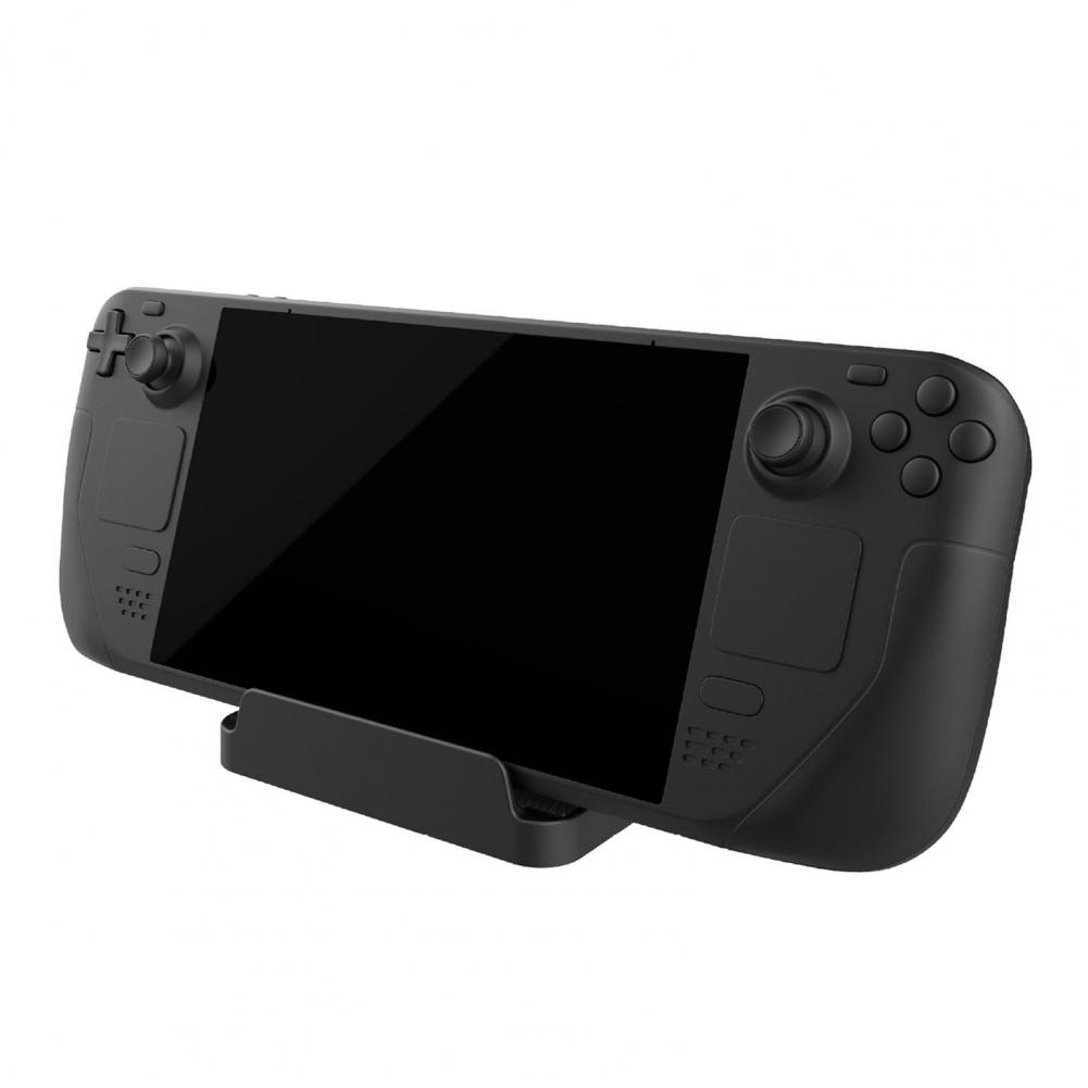 Ranhuras design de confiança desktop vídeo game host suporte abs game console suporte conveniente