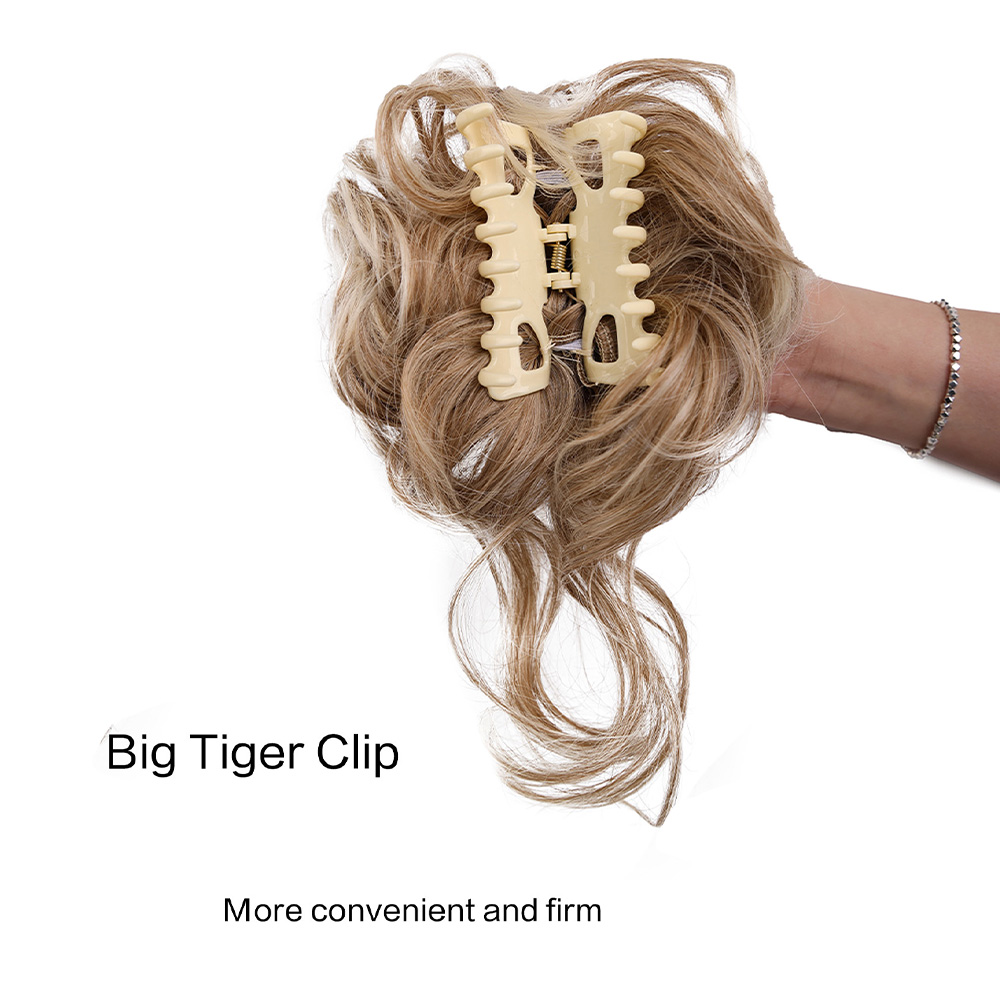 Rommelige Knot Haar Stuk Warrig Updo H Air Extensions Met Elastische Haarbanden Krullend Haar Knot Scrunchie Voor Vrouwen Meisjes