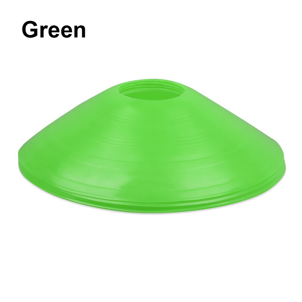 5Pcs Outdoor Sports Football Speed Training Disc Cone Inline Skating Cross Track Marker Soccer Cross Speed Training Marking Cup: Green