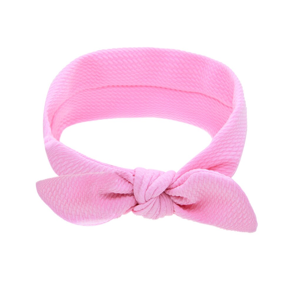 Mode Pasgeboren Peuter Kids Baby Meisjes Hoofdband Strik Solid Gedrukt Hoofdband Hoofddeksels Haaraccessoires Baby Casual Hoofdband