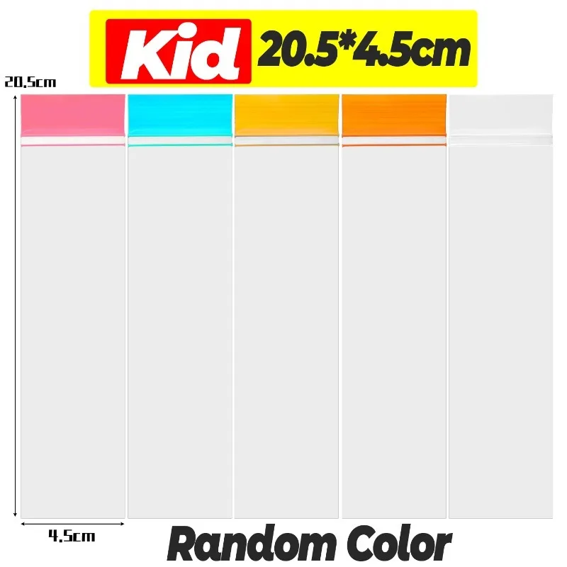 50-200 Uds. Bolsas transparentes para paletas de hielo, bolsas desechables para paletas DIY, helado, yogur, de verano, molde de tubo de hielo, herramientas de cocina: S / Negro